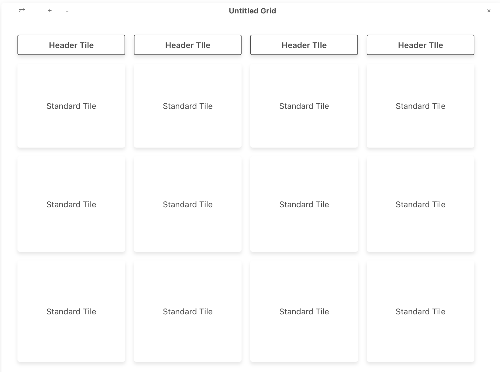 Demonstration of resizing grid rows and columns