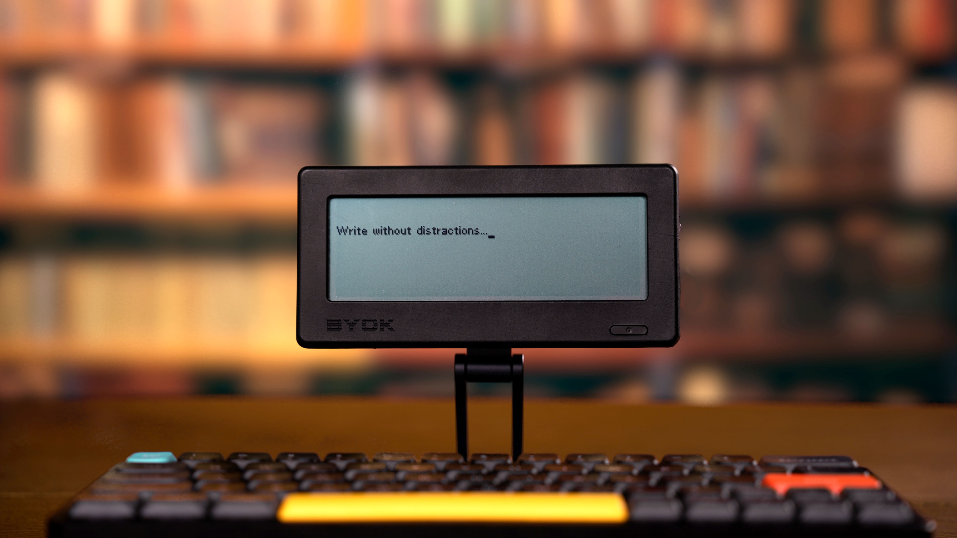 Writer using BYOK by the ocean